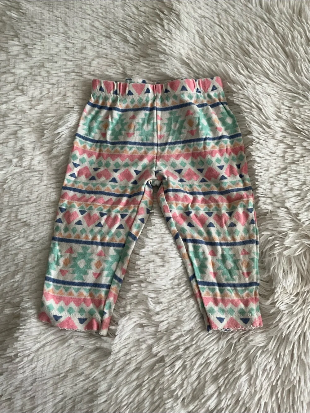 Carter's Pastel Aztec Print Leggings in Pink, Mint, Navy, Cream